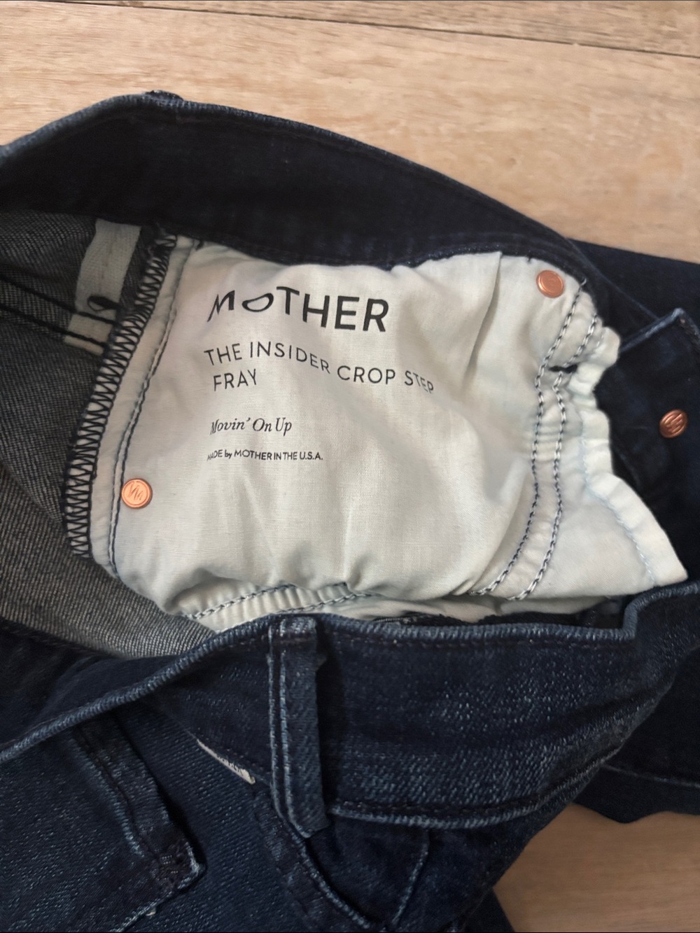 Mother Jean Size 28 The Inside Crop Step Fray Movin' On Up - Picture 4 of 7